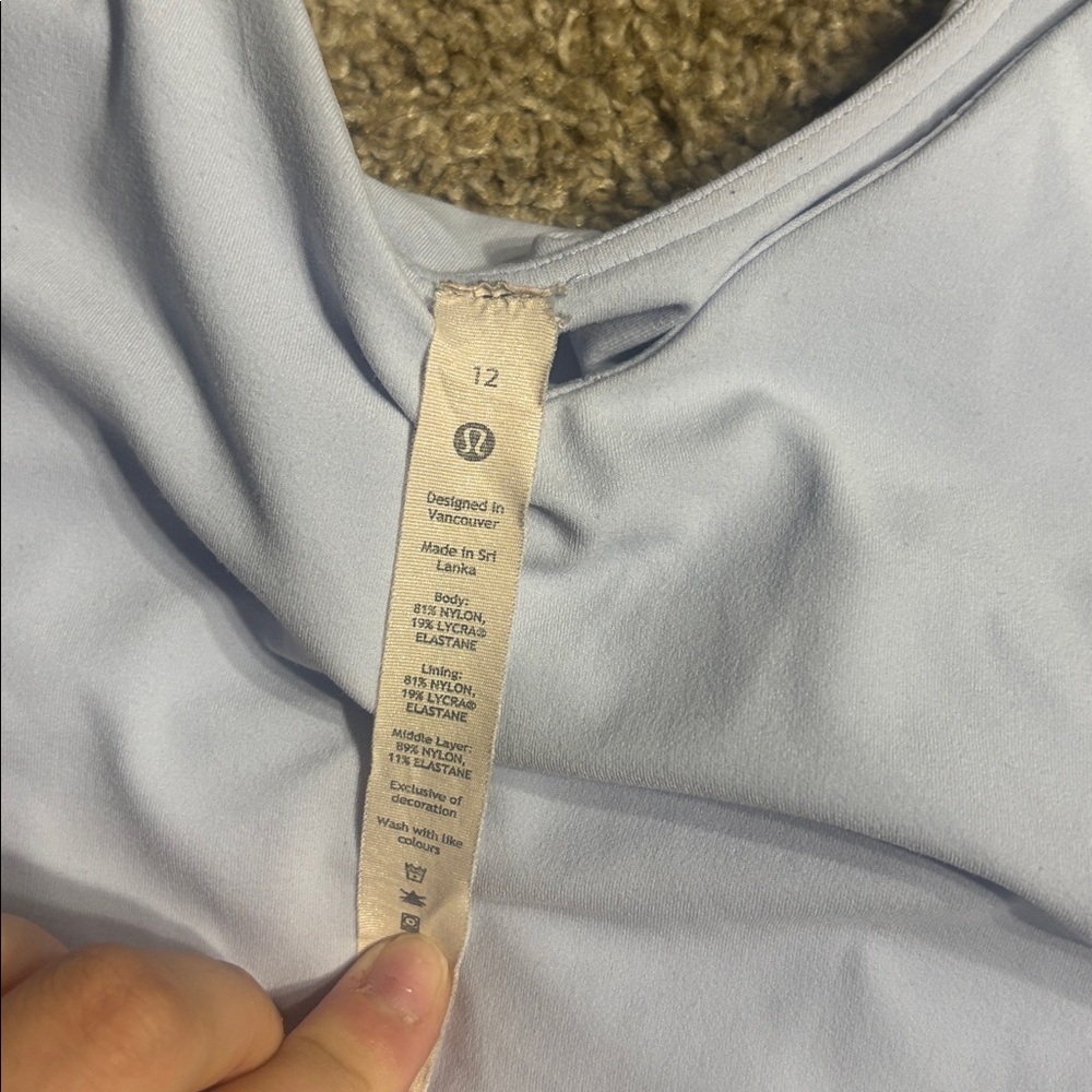 Lululemon Align Tank Blue Linen Size 12 - Picture 4 of 5